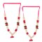 2PC Idol Mala 12 Inch God Goddess Haar Mala Indian Garland Jaimala Makhmali Bhagwan Haar Idol Pooja Item Garland for Photo Frame God Shringar Reusable Satin Mala Temple Decor